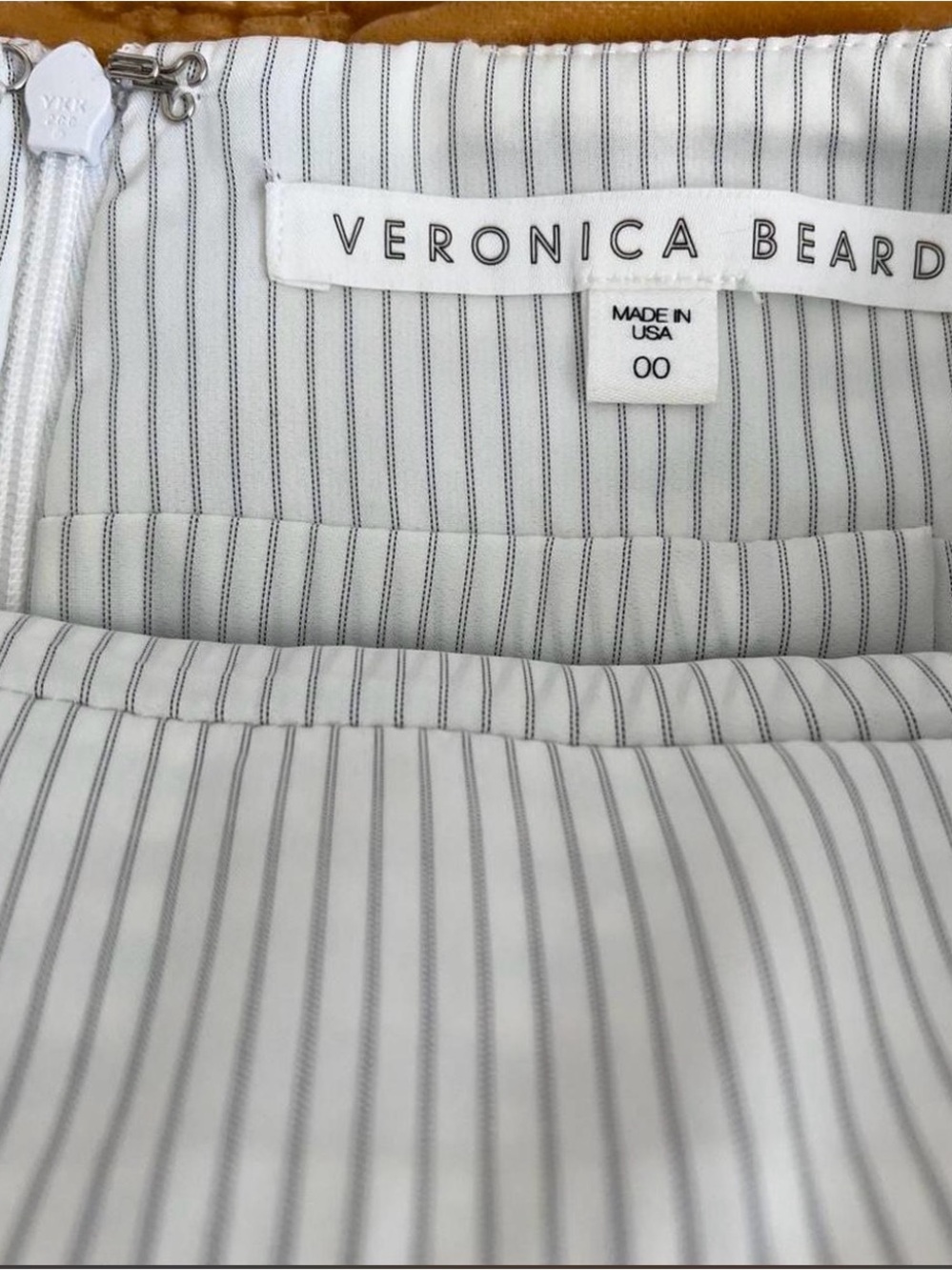 Veronica Beard Arezzo Turquoise Houndstooth Mini Skirt - Picture 3 of 4